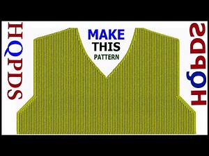 How To Make Cross Stitch Girls Cardigan Sweater | Hqpds | Flat Knitting Program