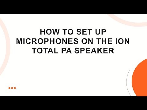 How to Set Up Microphones on the ION Total PA Speaker