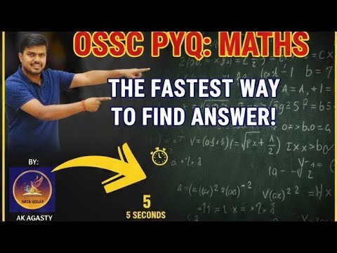How To Calculate Faster In Competitive Exams? OSSC PYQ 2024 MATHS | The Fastest Way To Find Answers