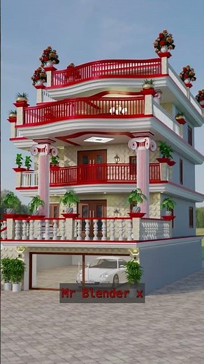 Village House 🏡 Design #elevation #frontelevation #house #housedesign #home #song #hindisong #3d