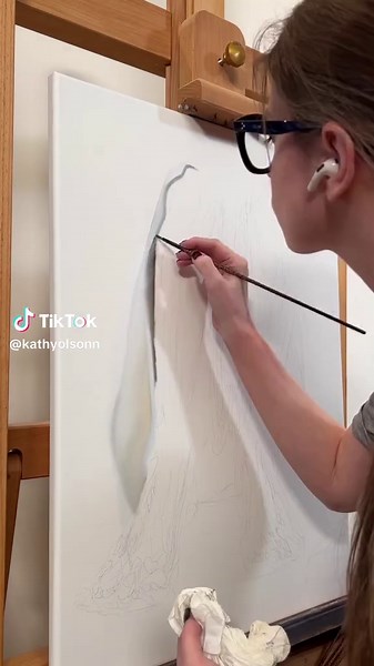 Creating ‘White Gold’: An Acrylic Art Journey