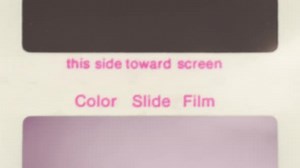 Vintage VHS Negative Color Slide Film Strip Transition