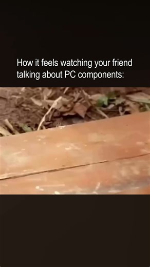 Your daily dose of PC Memes on Instagram: "when your friend talks about PC components"
