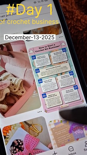 Day 1 of Crochet Business #motivation #crochet #crochettutorial #business #day1 #onlineentrepreneur