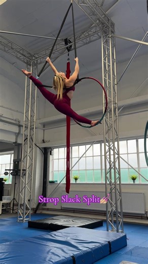 Aerial Hoop Strop Split Training & Progress