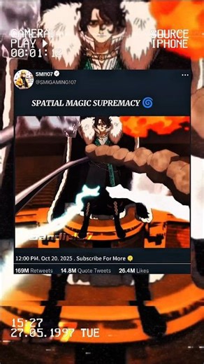 The Spatial Magic Showdown! Langris vs. Finral🌀#blackclover #anime #asta #yami #shorts