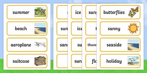 Summer Word Cards