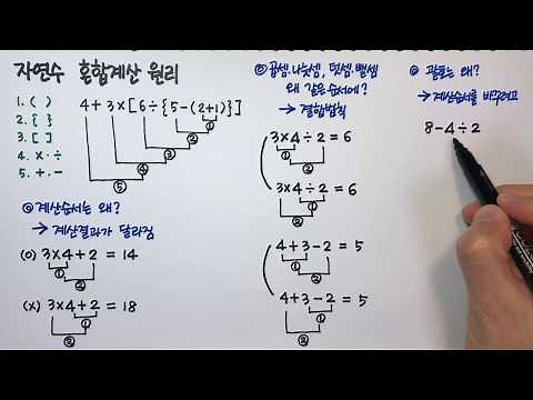 자연수의 혼합계산 2 : 원리 (초등수학)