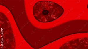 Red background.Modern trendy design of multi-level moving.Red 3d background with animated dots. Topographic map concept.background with the different shades of red.red concept.neon lights.