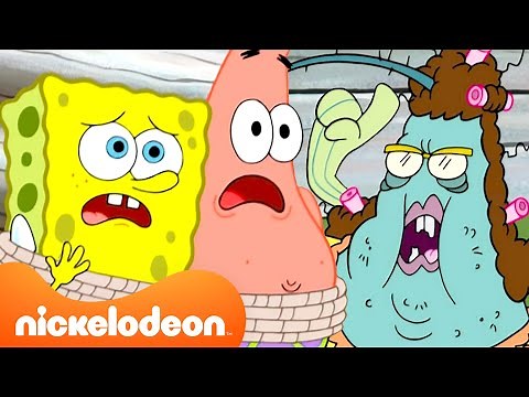 SpongeBob and Patrick Meet Ma Angler and the Trenchbillies | SpongeBob SquarePants | Nickelodeon UK