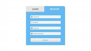 Register and login animation 4k 60 fps Ultra HD high quality video. Typing on Username and Password Column and Clicking registration, log in button form fill up.