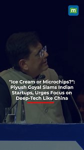 Watch 🎥 | Food delivery apps or deep-tech startups? "Billionaires' kids launching fancy cookie & ice cream brands isn’t real innovation." 😳 ~ Union Minister @PiyushGoyal sends a bold message to 'Shark Tanks' 👇🏽 #StartupIndia 🚀 #DeepTech 🔬 #Innovation 💡 #PiyushGoyal #MakeInIndia 🇮🇳 | moneycontrol.com
