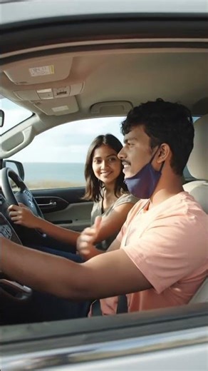 me and my girlfriend riding car#trending