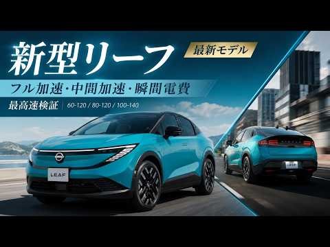 新型リーフ フル加速！最高速検証・中間加速・瞬間電費まで徹底チェック｜3代目 ZE2 LEAF