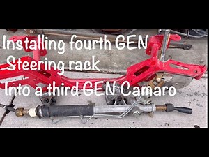 Installing a fourth gen steering rack in to a third gen camaro or firebird