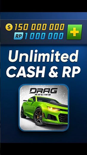 💰 Unlimited Cash & RP in Drag Racing! #dragracing