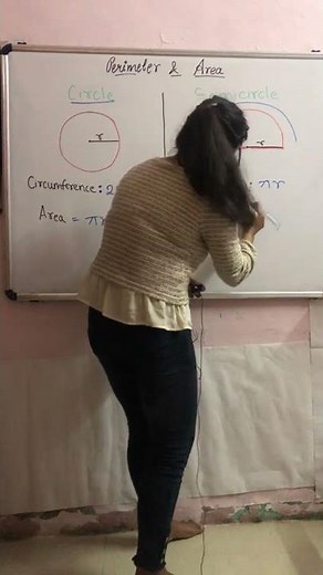 perimeter and area of circle and semicircle formula explanation