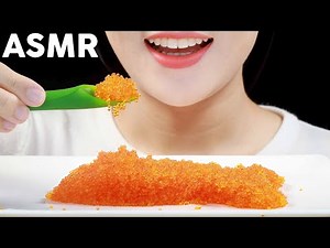 ASMR Flying Fish Roe Eating Sounds | Extreme and Satisfying Crunch | 날치알 먹방 | 수면,공부,집중용 | MINEE EATS