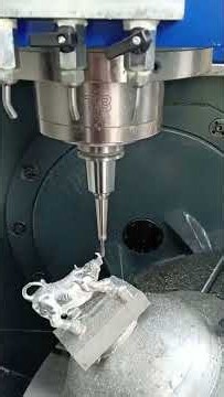 GJ630-5T 5-axis CNC carving a bull model🔥3D sculpture machining
