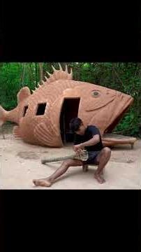 Building fish House and swimingpoll #survival