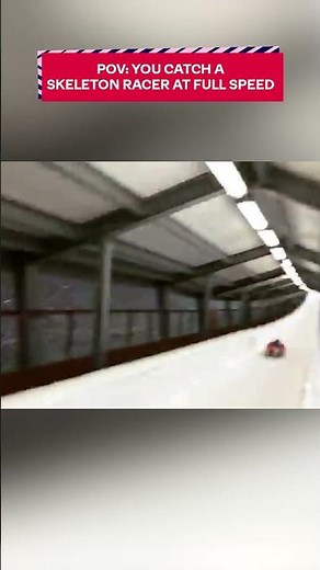INSANE POV Footage of Skeleton Track! 🔥 #shorts
