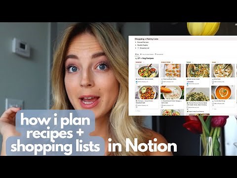 🍲 NOTION TOUR | how i organize my recipes and shopping list