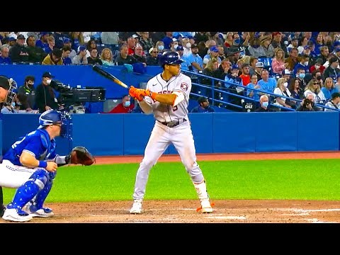 Jeremy Pena Slow Motion Baseball Swing Hitting Mechanics Instruction Home Run Video Tips