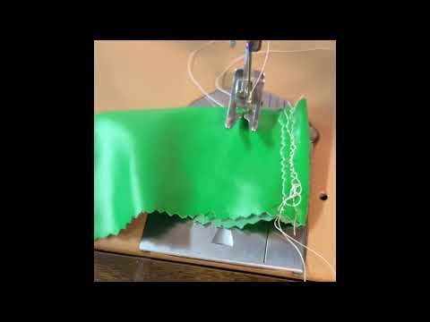 How I made the the green inflatable suit stretch fabric one