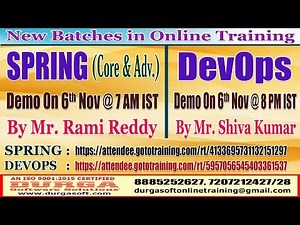 New Batches in Online Training @ DURGASOFT