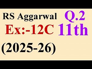 R.S aggrawal Maths Solution for Class-11th|11th Maths Geometric Progressions Exercise-12C CBSE BOARD