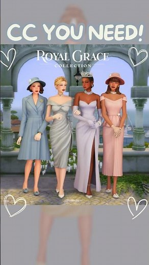 Sims 4 CC YOU NEED 👑 Royal Grace Collection by LiyahSim | Elegant & Royal CAS CC