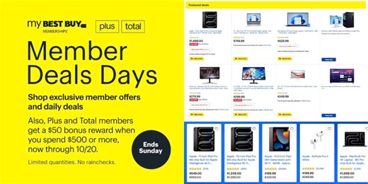 Best Buy Member Deals Days now live: $50 credits, iPads, 60% off console games, FREE soundbar bundles, more