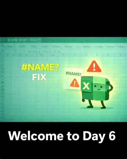 #NAME? Excel Error Explained in 60 Seconds #excel #exceltips #Nameerror