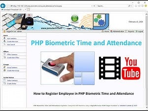 How to Register an Employee in PHP Web Biometric Time and Attendance System - This is NOT A TUTORIAL