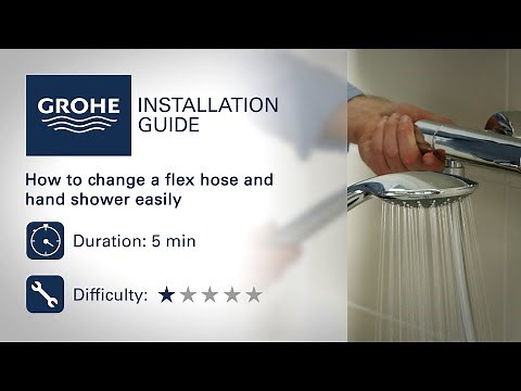 Change a GROHE flex hose and hand shower