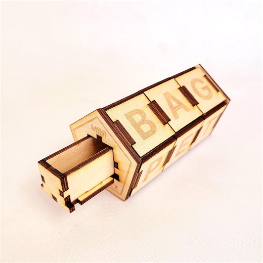 Mini Cryptex Puzzle Box – Word Lock Secret Drawer, Spelling Learning Toy - Etsy