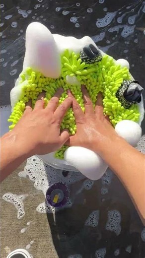 Satisfying foam car wash! #shorts #detailing #carwash #carcare #howto #diy #lexus #clean #wash