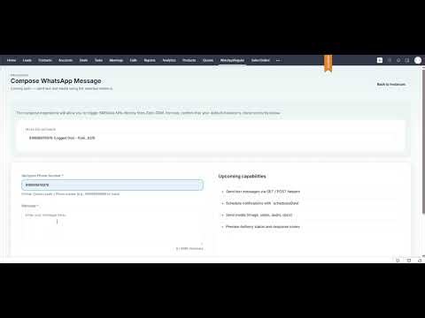 Notification for Zoho CRM