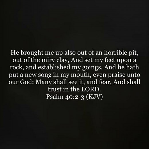 Psalm 40:2-3 (KJV) #god #godsword #bible #bibleverse #truth #fyp #fypシ #amen #psalm #christian ✝️