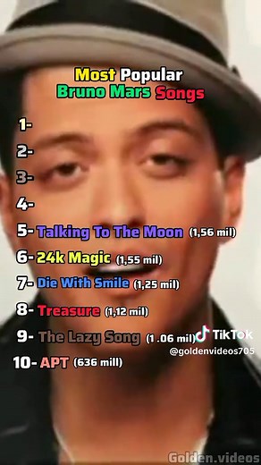 Top 10 Canciones de Bruno Mars: ¡No te las pierdas!