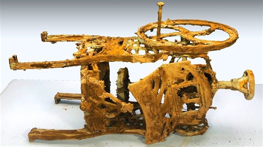 Rusty Manual Ice Crusher Restored, Restoration | OYA Crafts