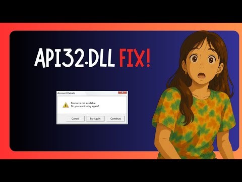How To FIX "Api32.dll Missing" In Windows 11