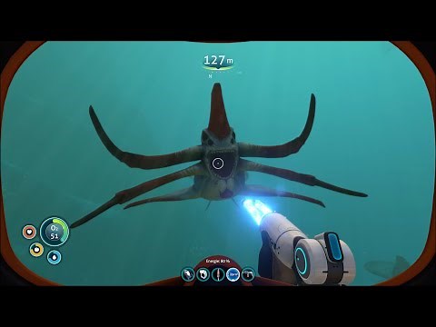 Safely Scan a Reaper Leviathan in Subnautica