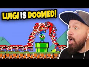 When 9999 Marios attack Luigi?! - BTG Reacts to funny Mario videos