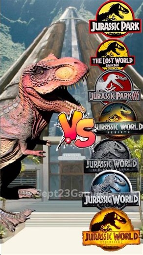 Tyrannosaurus Rex Primal Carnage vs Jurassic World All Dinosaurs