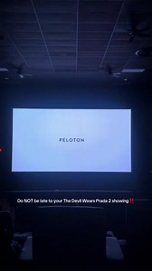I think this is the first of many times we’ll be seeing Hudson on the big screen 🙂‍↕️ #hudsonwilliams #pelotonad #thedevilwearsprada2