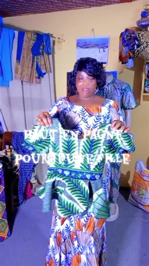 haut en pagne pour jeune fille