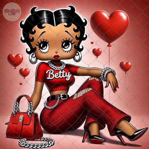 Classy Black Betty Boop Valentines Day, Afro Betty Boop Png, Betty Boop Valentine, Betty Boop Png, Afro Betty Boop Png, Betty Boop Clipart - Etsy