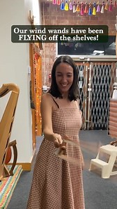 🌬️Our wind wands have been FLYING off the shelves! Thank you! While we restock our singles, take a spin with our DOUBLE wind wands. Twice the air, twice the magic. A must-have for every sound explorer. https://larkinthemorning.com/products/roa010?_pos=1&_sid=dc7115b31&_ss=r/?utm_source=Socials&utm_content=InstrumentDemo&utm_medium=&utm_campaign= Here's Zoe on her first time trying to sing while playing the wind wand. #WindWand #WindSinger #SoundHealing #SoundBaths #MusicTherapy | Lark In The Mo