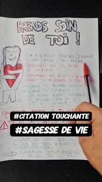 Ta plus belle histoire d'amour c'est avec toi même ! Prends soin de toi !